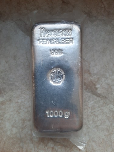 Heraeus 1kg silberbarren - heraeus,