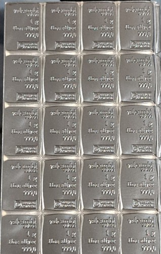 Silberbarren 999 1000 - gr., 999/1000