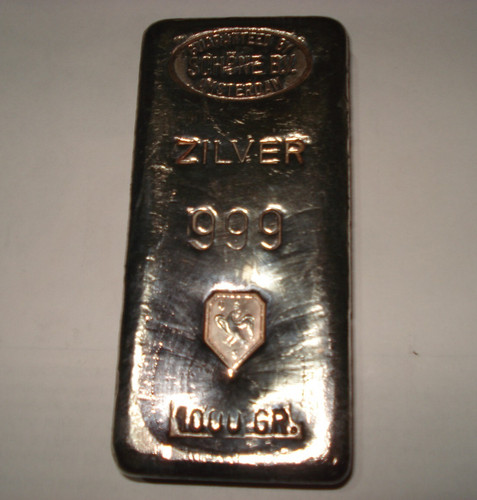 1000g silberbarren - 1, kg