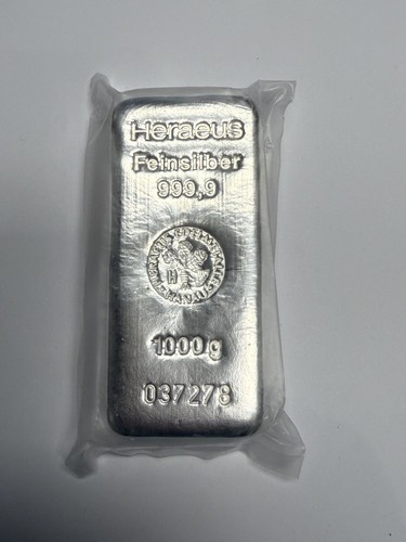 1kg heraeus silberbarren - 1kg,