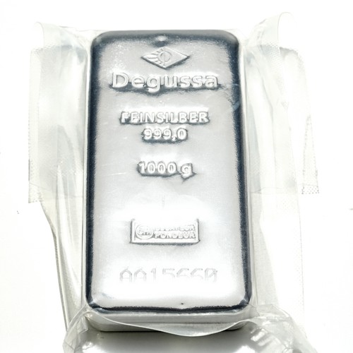 Degussa 1000g silberbarren 1kg - degussa,