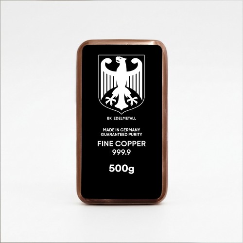 Kupferbarren 500g feinkupfer - kupferbarren,