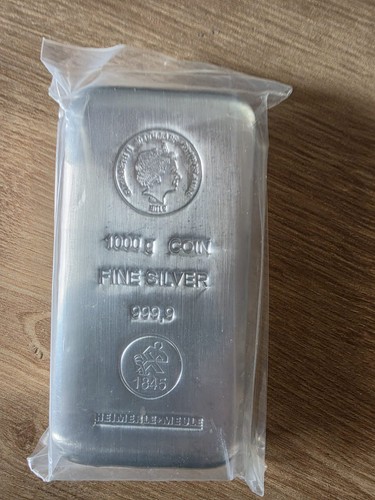 1kg silberbarren heimerle - silberbarren, &
